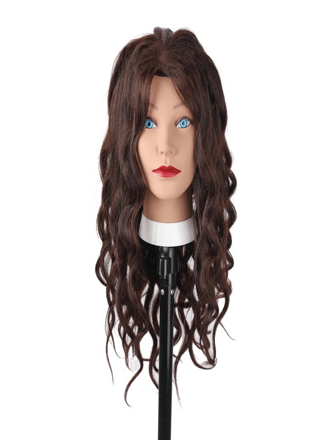 Stancia Manequin Head for Cosmentogoly Training Head and Stlyist Suppliew, Mannequin Head with 80% Human Hair, Doll Head for Hair Styling, Braiding, Practice - Image 5
